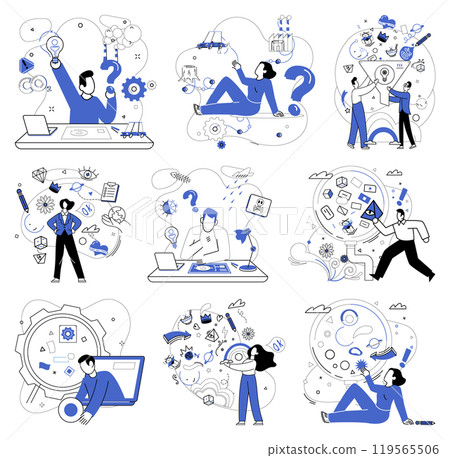 Operational efficiency vector illustration. Development is fertile soil where roots operational efficiency absorb nutrients progress Strategically effective businesses leverage operational efficiency 119565506