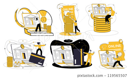 Mobile banking vector illustration. Navigate cyberspace finance with compass secure mobile banking services Money transcends physical boundaries in ethereal realm mobile banking Mobile banking Mobile banking vector illustration. Navigate cyberspace finance with compass secure mobile banking services Money transcends physical boundaries in ethereal realm mobile banking Mobile banking 119565507