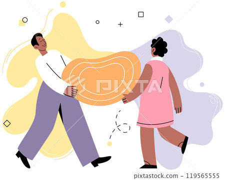Personal space vector illustration. Social distancing measures have made people more aware importance personal space Discomfort arises when personal space is invaded without consent Personal space Personal space vector illustration. Social distancing measures have made people more aware importance personal space Discomfort arises when personal space is invaded without consent Personal space 119565555