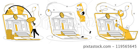 Mobile banking vector illustration. Mobile banking is electronic guardian ensuring security digital currency Conduct your financial symphony with precision digital maestro using mobile banking Mobile banking vector illustration. Mobile banking is electronic guardian ensuring security digital currency Conduct your financial symphony with precision digital maestro using mobile banking 119565645