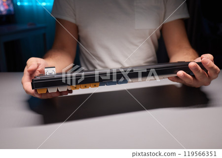 Unboxing a Remarkably Stylish and Innovative Tech Device That Features an Eye Catching Design 119566351