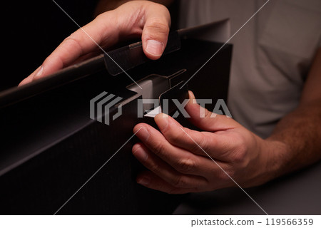 Unboxing a Remarkably Stylish and Innovative Tech Device That Features an Eye Catching Design Unboxing a Remarkably Stylish and Innovative Tech Device That Features an Eye Catching Design 119566359