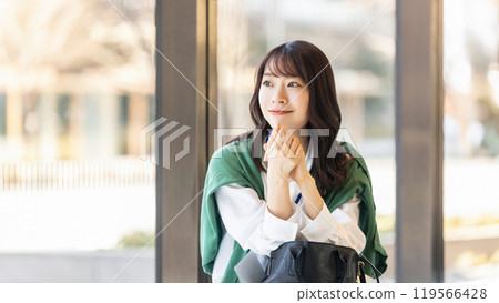 Woman/businesswoman having a meeting Woman/businesswoman having a meeting 119566428