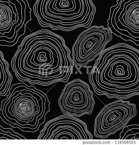 Tree cut pattern.Vector topographic map concept. Tree cut pattern.Vector topographic map concept. 119566503