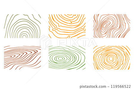 Tree cut pattern.Vector topographic map concept.  119566522