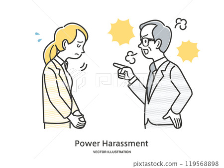 一名受驚的女員工被老闆責罵 119568898