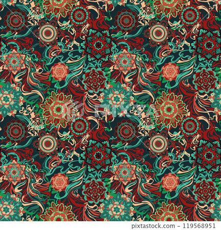Abstract pattern in oriental style 119568951