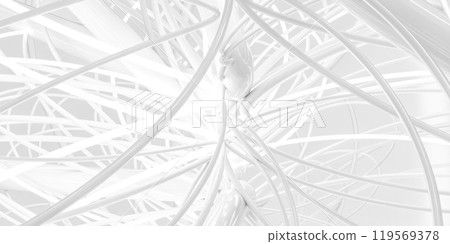 Intricate White Abstract Composition 3d render illustration Intricate White Abstract Composition 3d render illustration 119569378
