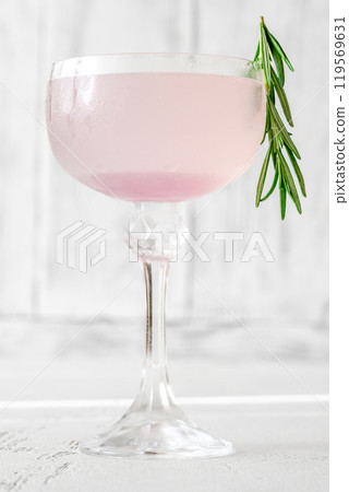 Purple Sunset Cocktail 119569631