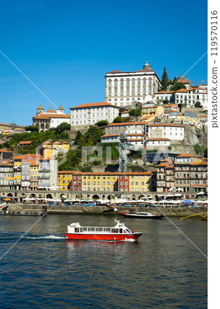 Porto City and Boat on Douro River 119570116