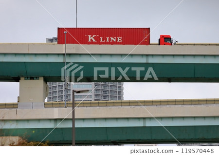 Trailer truck image Trailer truck image 119570448