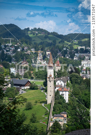 Historical city wall and towers Historical city wall and towers 119571047
