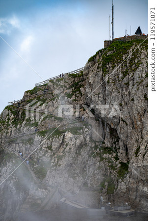 Pilatus mountain peak of Switzerland 119571071