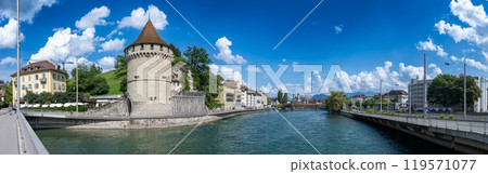 Historical city wall and towers Historical city wall and towers 119571077