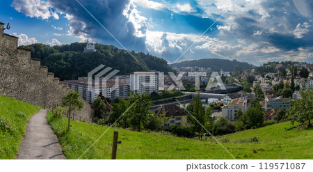 Historical city wall and towers Historical city wall and towers 119571087