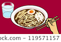 Eat soy sauce noodles 119571157
