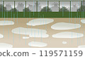 Rainy day ground 119571159