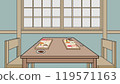 Sushi restaurant table 119571163