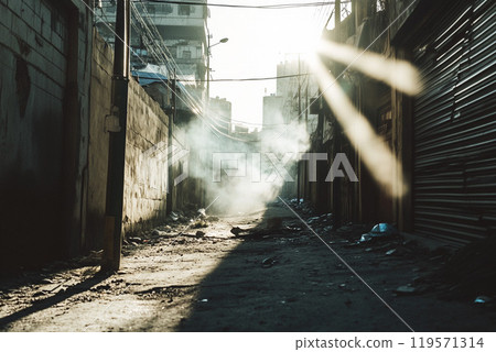 Slum alley 119571314