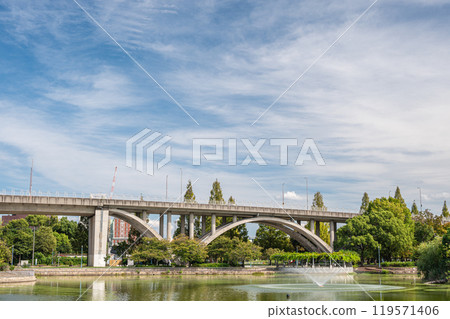 Scenery of Johoku Park, Osaka City Scenery of Johoku Park, Osaka City 119571406
