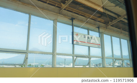 [靜岡縣] 東海道新幹線/新富士月台與富士山 119571906