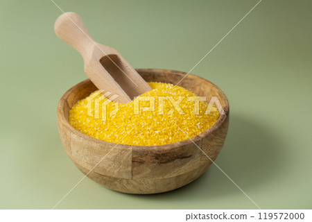 Raw corn porridge Gluten free cereals. Health gut benefits. Concept of alternative whole spelt grain ingredient. Vegetarian diet recipes. Plant-based lifestyle. Copy space Protein rich Raw corn porridge Gluten free cereals. Health gut benefits. Concept of alternative whole spelt grain ingredient. Vegetarian diet recipes. Plant-based lifestyle. Copy space Protein rich 119572000