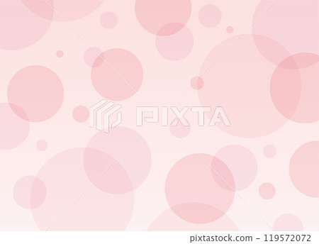 Spring simple pink circular bubble background painting 119572072