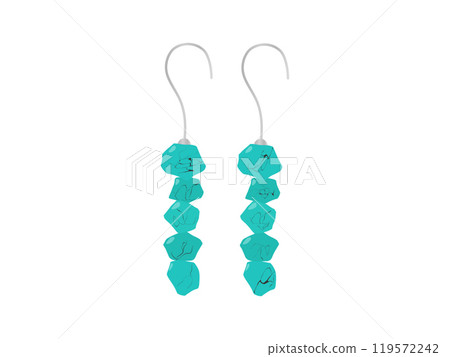 Turquoise stone earrings 119572242