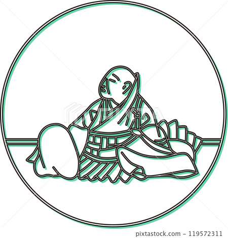 Color shadow circular Hyakunin Isshu by Ryosen Hoshi Color shadow circular Hyakunin Isshu by Ryosen Hoshi 119572311