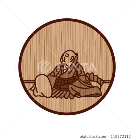 木雕簡單圓形百人一州 by Ryosuke Hoshi 119572312