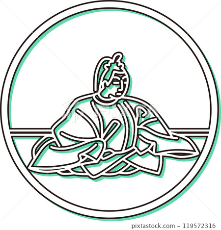 Color Shadow Simple Circle Hyakunin Isshu - Dainagon Tsuneyoshi Color Shadow Simple Circle Hyakunin Isshu - Dainagon Tsuneyoshi 119572316