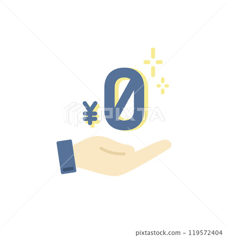 Free and palm icon 2 (flat color) 119572404