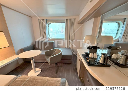 Stylish yacht-like small cruise ship Le Soléal 119572626