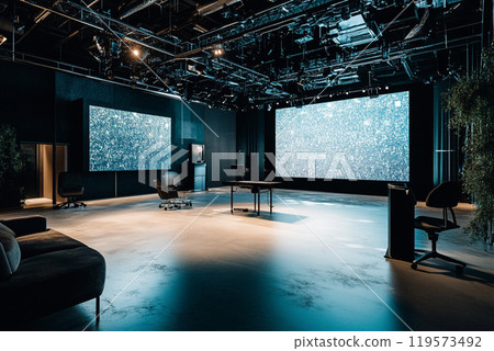 Futuristic studio 119573492