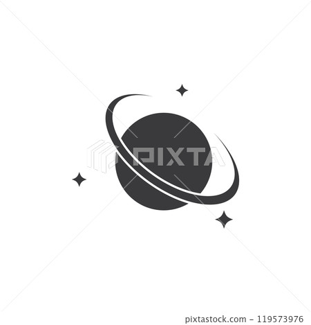 Planet with a ring system and three stars Planet with a ring system and three stars 119573976