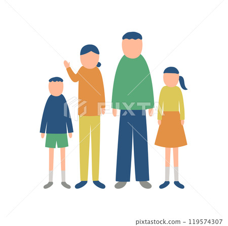 Family illustrations 119574307