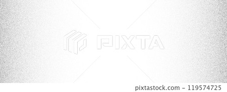 Stippled gradient texture. Fading grain dotted background. Spray grunge noise surface. Black vanishing dots, speckles, particles, specks, dust wallpaper. Vector subtle halftone gritty sand overlay 119574725