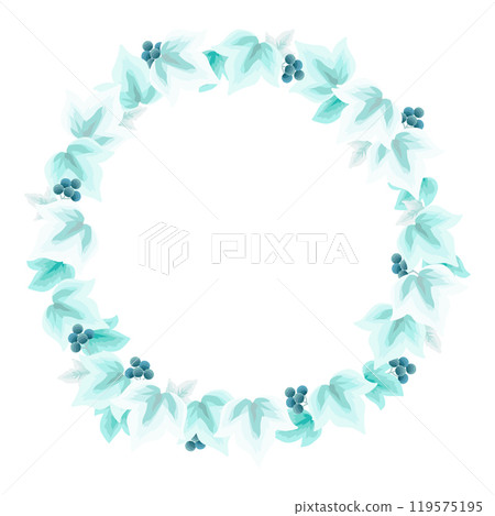 天然葉框向量背景周圍框架裝飾插圖複製空間 119575195