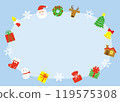 Christmas cute frame illustration 119575308