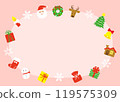 Christmas cute frame illustration 119575309