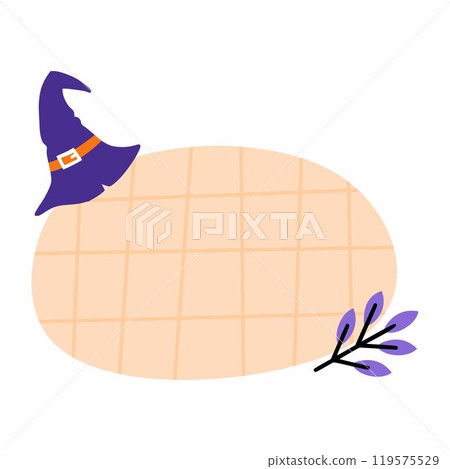 place for the text. Halloween Postcard Decoration 119575529