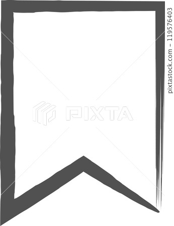 Brush-written business single icon Sticky note Brush-written business single icon Sticky note 119576403