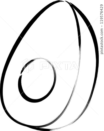 毛筆關東煮配料單品圖示煮蛋 毛筆關東煮配料單品圖示煮蛋 119576429