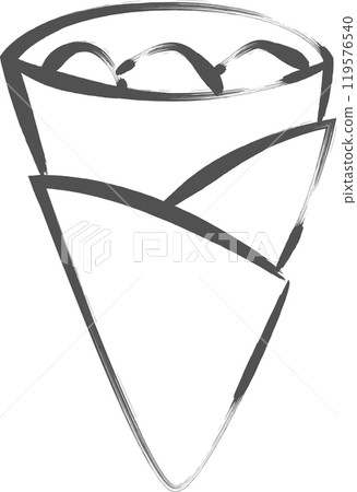 刷寫的食物和飲料單項圖標縐紗 刷寫的食物和飲料單項圖標縐紗 119576540