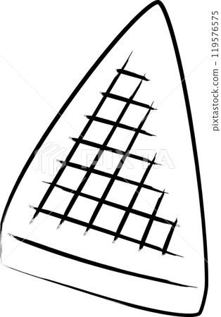 Brush-drawn oden illustration icon - Konjac Brush-drawn oden illustration icon - Konjac 119576575