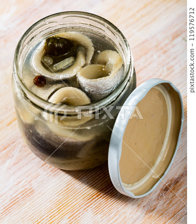 Marinated herring fillets 119576712