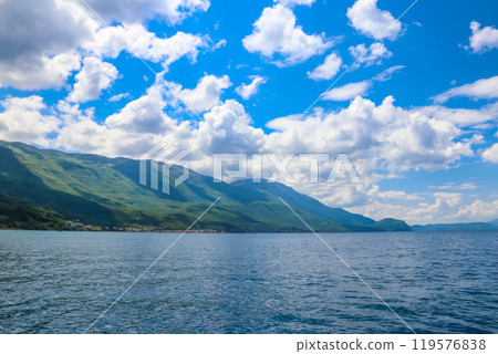 View of Lake Ohrid in North Macedonia 119576838