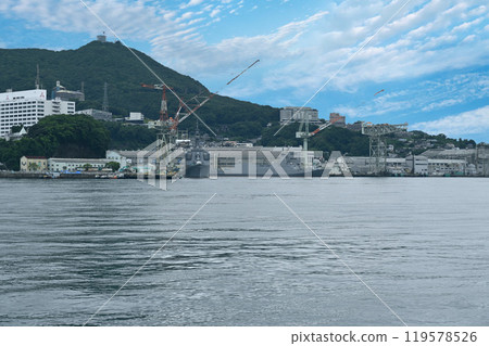 長崎港 三菱重工長崎造船廠 立上工廠 驅逐艦 長崎市 119578526