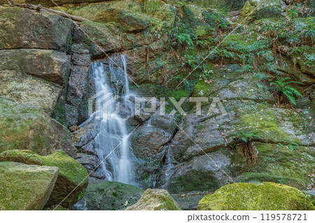 交野的清流 石寺川 月之輪瀑布 大阪府交野市 119578721