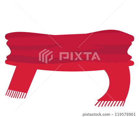 圍巾。向量圖 119578901